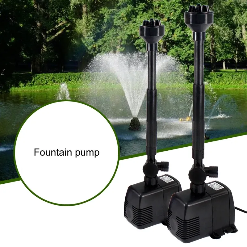 Apparater fontänpump nedsänkbar pump koi damm damm landskapsarkitektur rockeri landskap damm pumpning cirkulation syresättning pump stum