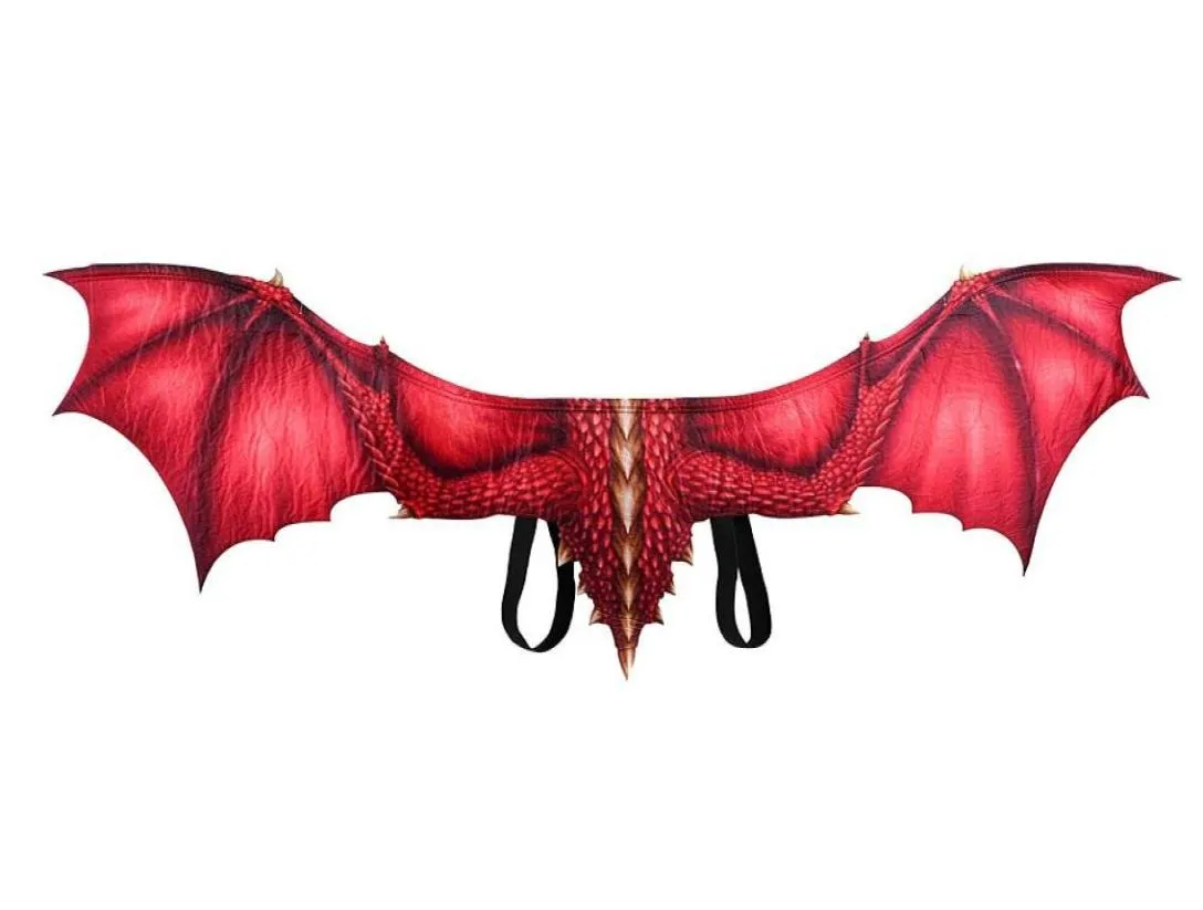 Halloween Mardi Gras Party Props mężczyźni kobiety Cosplay Dragon Wings Kostiumy w 6 kolorach DS180048931891