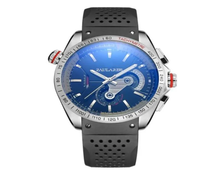 Orologi maschili sport casual meccanico orologio automatico lavoro subdiale cronografo orologio silicone watch watch watch watch lifestyle impermeabile pilota 2779568