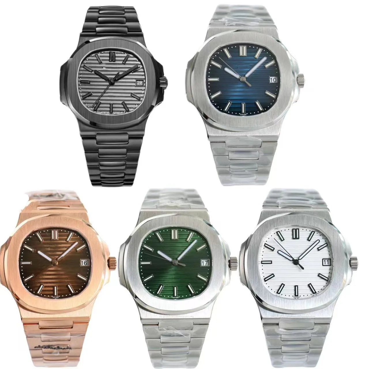 Mens Watch Class Fashion Designer Watches High Quality 5711 Series Mechanical Automatic Watch rostfritt stål Vattentät Watchbracelet Super Luxury AAA Watch
