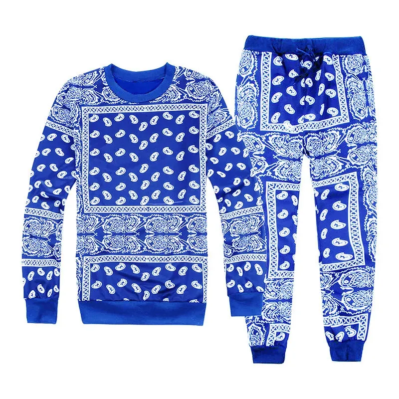 3D Printing Bandana Fashion Men Women Tracksuits Crewneck Sweaterpants Plus Size S-7XL HARAJUKU 240329