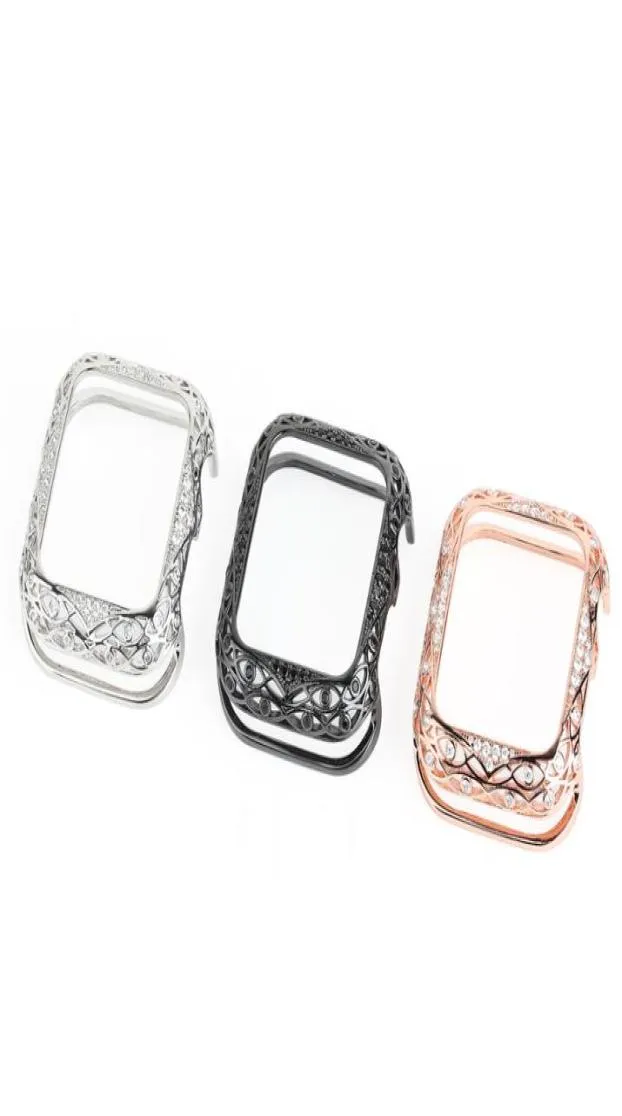 Für die Uhr Serie 6 5 4 3 2 SE IWATCH 38 mm/42 mm/40 mm/44 mm Luxus Bling Diamond Zircon Protect Case Cover8412407