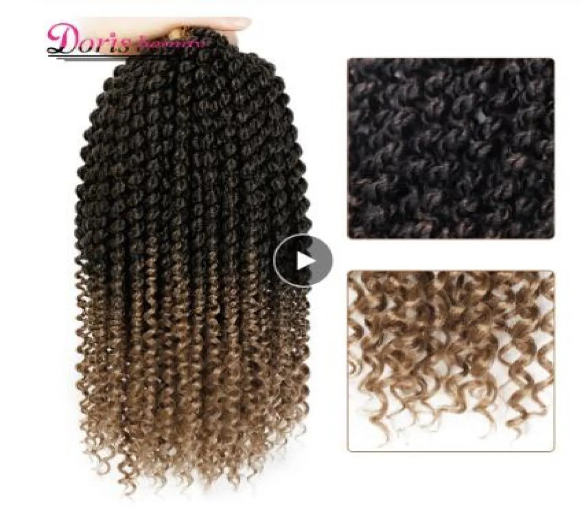 14 inch Marley Braids Ombre Hair Crochet Braid Synthetic Braiding Hair Extensions Braids Curly Crochet Hair Women Locs 4849853