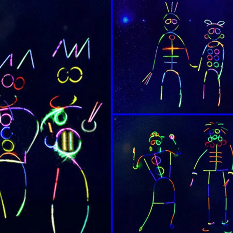 JOYIN 52pcs Toy Glow Sticks, Long Multicolor Glow Stick Bracelets, Glow In The Dark UV Neon Light Glow Stick Party, Party Supplies Festivals Raves Birthday Wedding Glow Sticks Party Packs