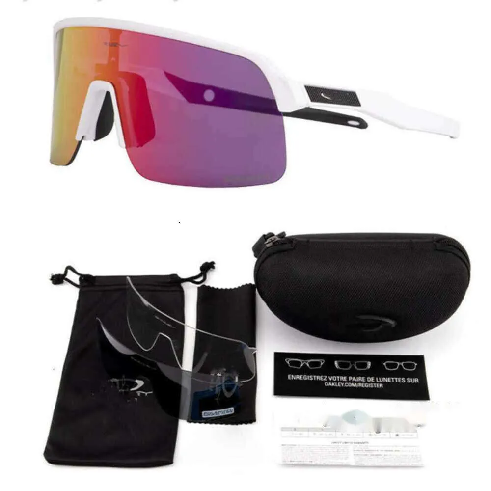 Sports extérieur cyclisme lunettes de soleil en chêne en chêne Cycle Designer des lunettes de soleil pour hommes femmes oki set coloré vélo de montagne