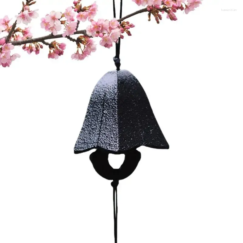 Decorative Figurines Wind Chimes For Outside Cast-Iron Japanese Bell Hangable Rustproof Outdoor Ornament Soothing Sound Door Porch