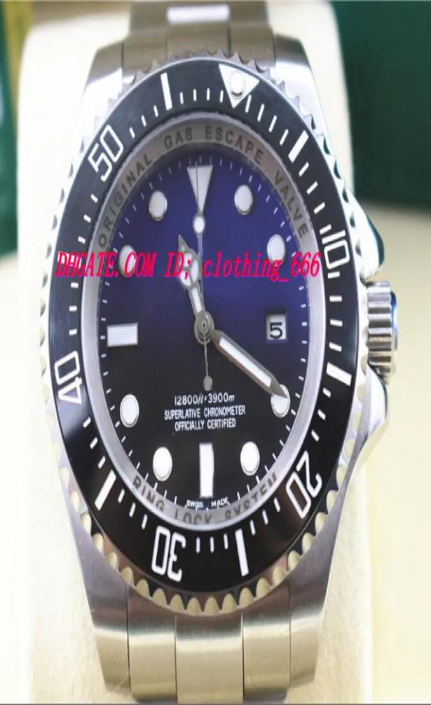 Роскошные часы высококачественные 2 цвета браслет из нержавеющей стали 44 мм керамика 116660 гарантия Minty Automatic Men039s Watch wreastw7654410
