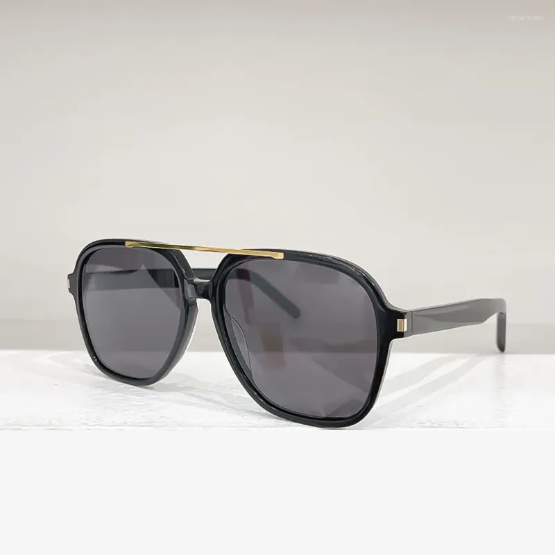 Sunglasses Women Eyewear Fashion Design Polarized Large Frame Men Business Green Lenses Classic Slant Luxury Glasses