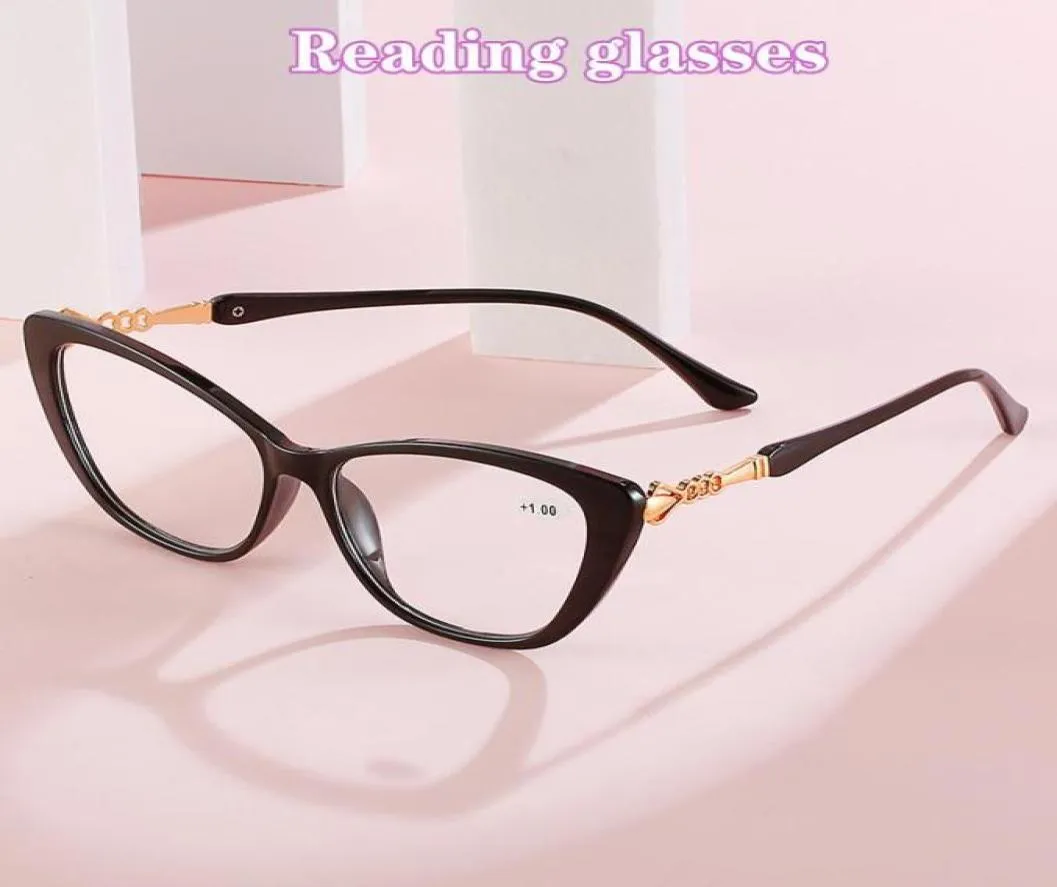 Sunglasses Cat Eye Reading Glasses Women Elegant Pearl Legs Prescription Hyperopia Eyewear 1 15 2 25 3 35 43515359