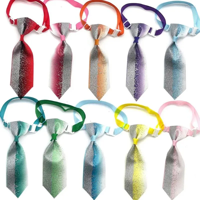 Hundkläder 50/100 st lutning av färgbåge slips husdjur tillbehör utsökta bowtie bågar små hår slips