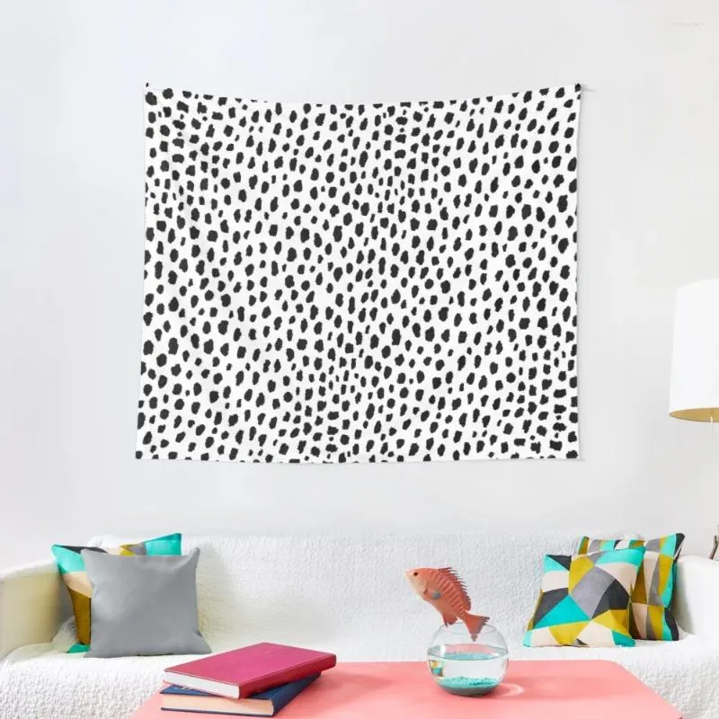 Tapestries Dalmatian Spots (black/white) Tapestry Anime Decoration Gamer Room