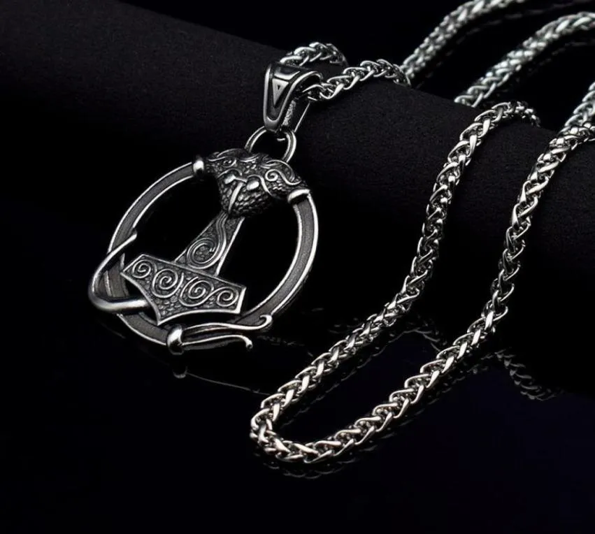 Colliers pendants viking collier marteau pour hommes