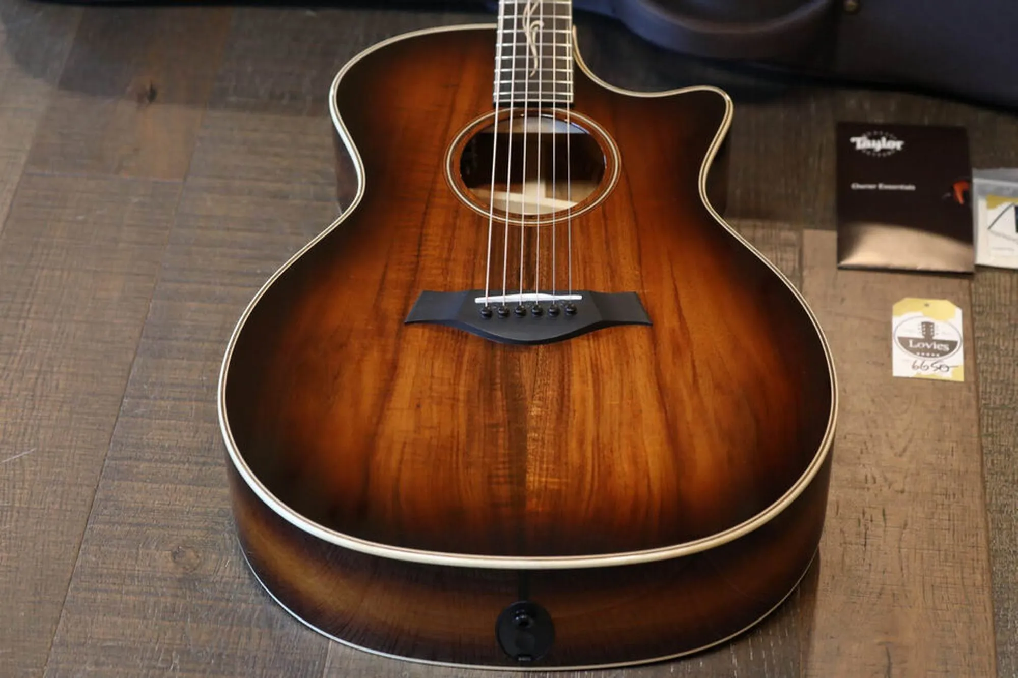 Stokta Yeni Varış 41# K24 Akustik (Elektrikli) Gitar K24CE Maden Ahşap Ebony Kıvrığı/Köprü, Sunburst'da Kemik Somun/Sele 2403