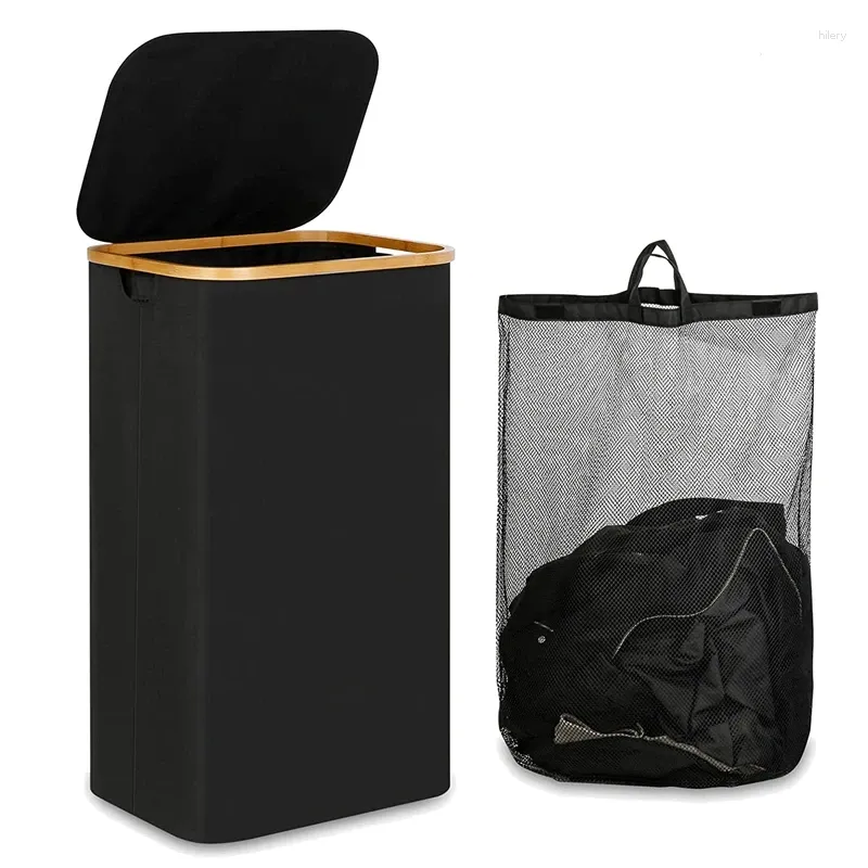 Sac à linge 1 PCS 110L HAMPER BASKER ORGANISATEUR AVEC HANDE ET LIBLE AMOVABLE SAC INTER