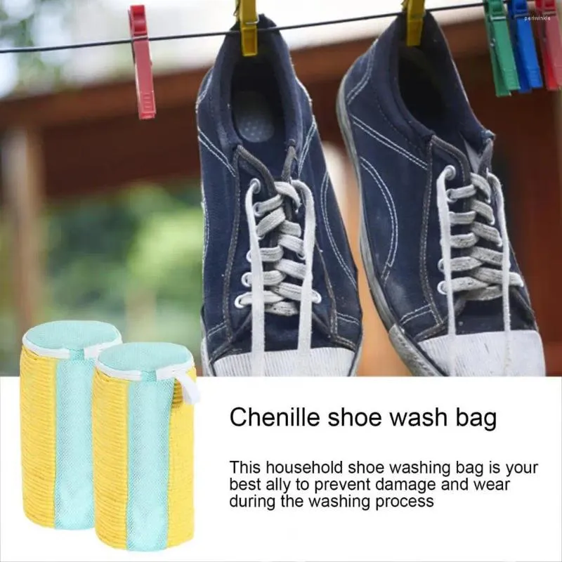 Tvättpåsar sko tvättväska luktfri tvätt med starka dragkedjor idealisk för hemmaskin tårbeständig
