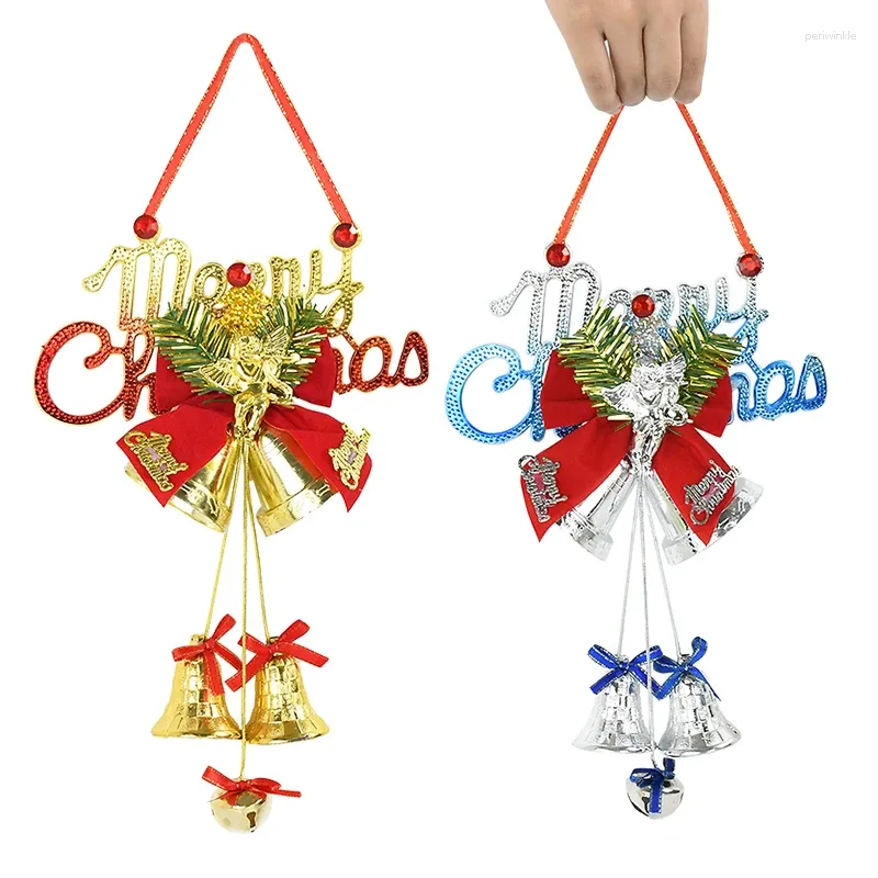 Party Supplies Jingling Bells Pendants Glitter Golden Xmas Tree Hanging Ornaments Kids Gift Christmas Decoration Bell For Craft