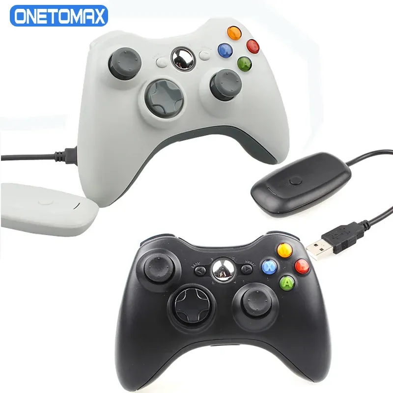 Microsoft PC Windows için Xbox 360 Joystick için Kablosuz Denetleyici 7 8 10 Xbox 360 Kablosuz Denetleyici PC Alıcı için Gamepad