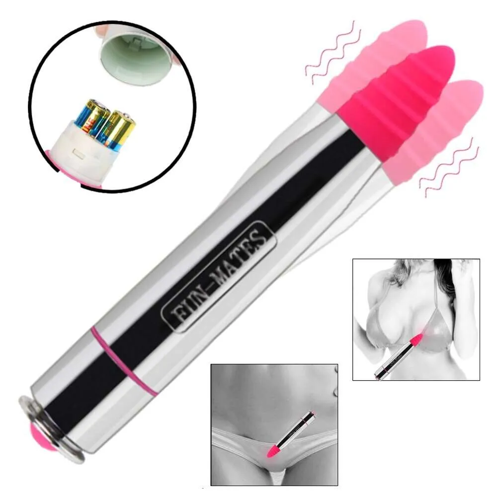 Rossetto vibratore mini proiettile elettrico vibratore vibratore massaggio clitoride stimolatore a bacchetta magica bacchetta sexy giocattoli per donna