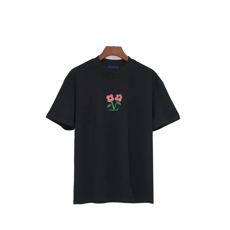 Herrendesigner-Marke T-Shirts T-Shirt High Stick-Thirts Luxus klassische Buchstaben Blumen Geometry Monogrammed Basic Massive Kurzarm Kleidung Damen Tee