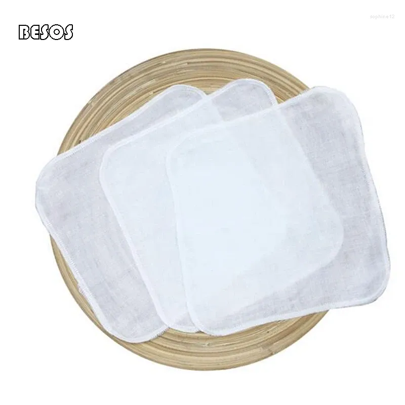 Towel 10 Pieces Of Pure White Baby Mini Gauze Small Square Cotton Wash Children Handkerchief B0076M