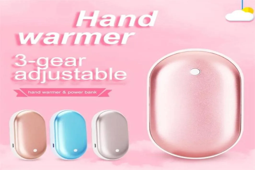 Mini Power Banks Hand Warmer Heating Mobile Power Rechargeable Cobblestone Pocket Powers Bank Reusable Electric Winter Heater1926644