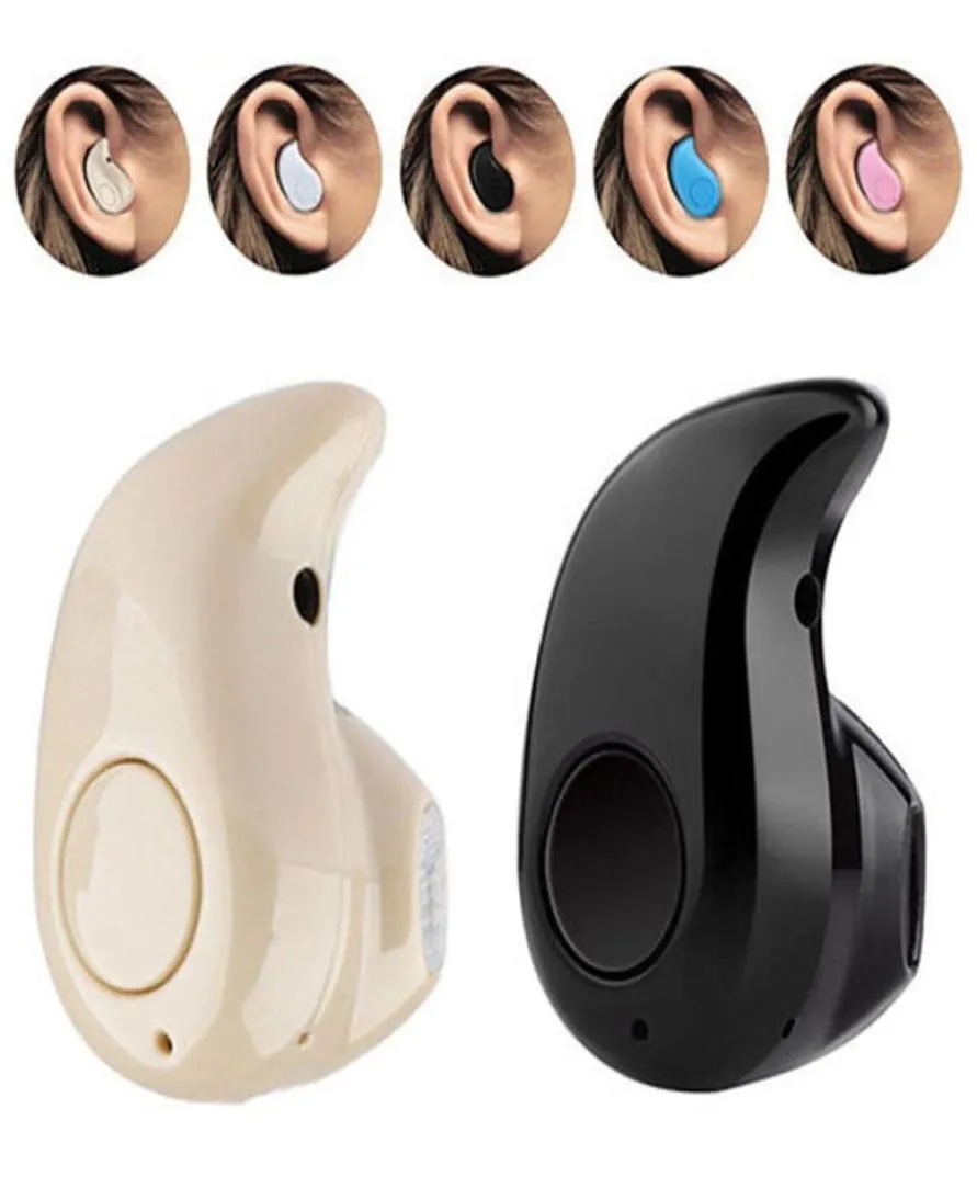 Mini Wireless Bluetooth 40 Stereo InEar Headset Earphone Earpiece Beige1398514