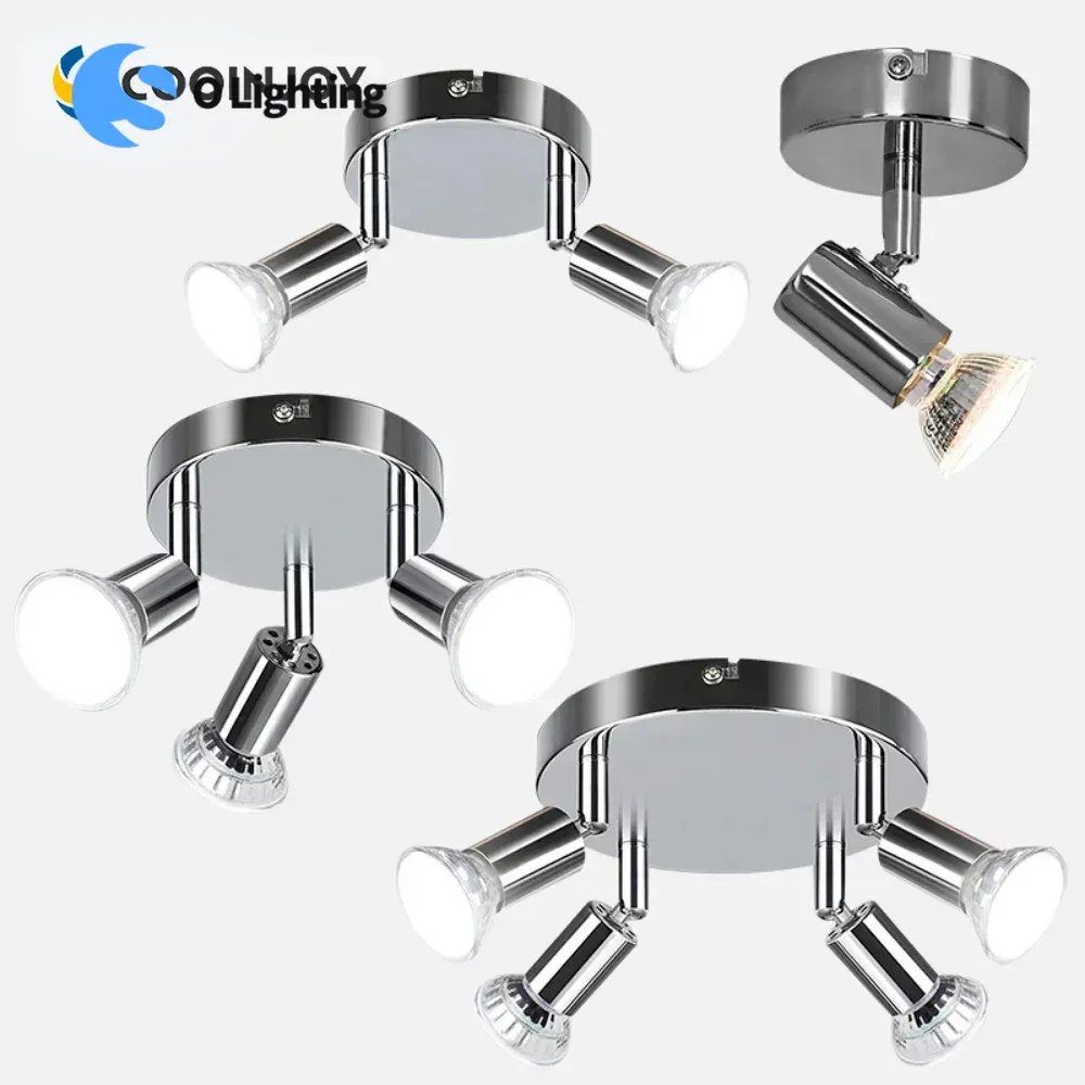 BOYIR LED Ceiling Light White 2 Way Spot Lights Rotatable GU10 Spot - View #6