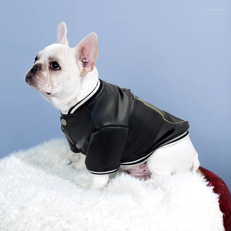 Ropa para perros ropa de invierno gato para perros pequeños vellón mantenga ropa caliente abrigo chaqueta de cuero disfraz