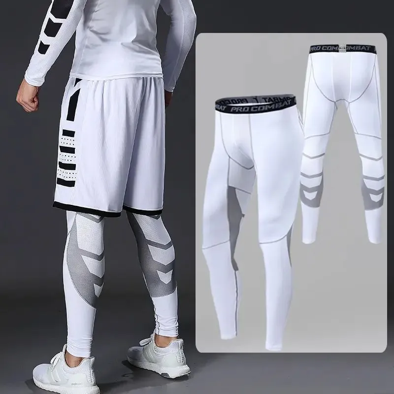 Mens Compression Sportswear Suits Gym Tights Training Clothes Workout Jogging Sport Set Running Rashguard Tracksuit For Men 240411