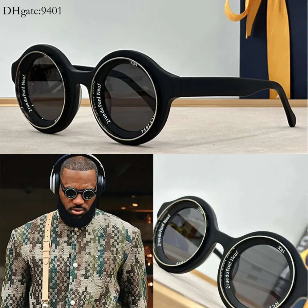 Män designer Paris Fashion Week supervision runt solglasögon u trendig och fashionabla mens acetatram solglasögon kan S Snglasses