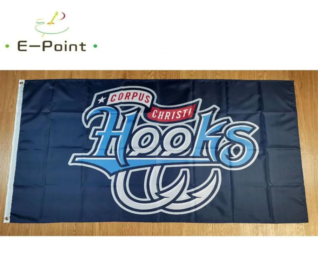 MILB Corpus Christi Hooks Flag 35ft 90cm150cm Polyester Banner Decoratie Flying Home Garden Feestelijke geschenken8715376