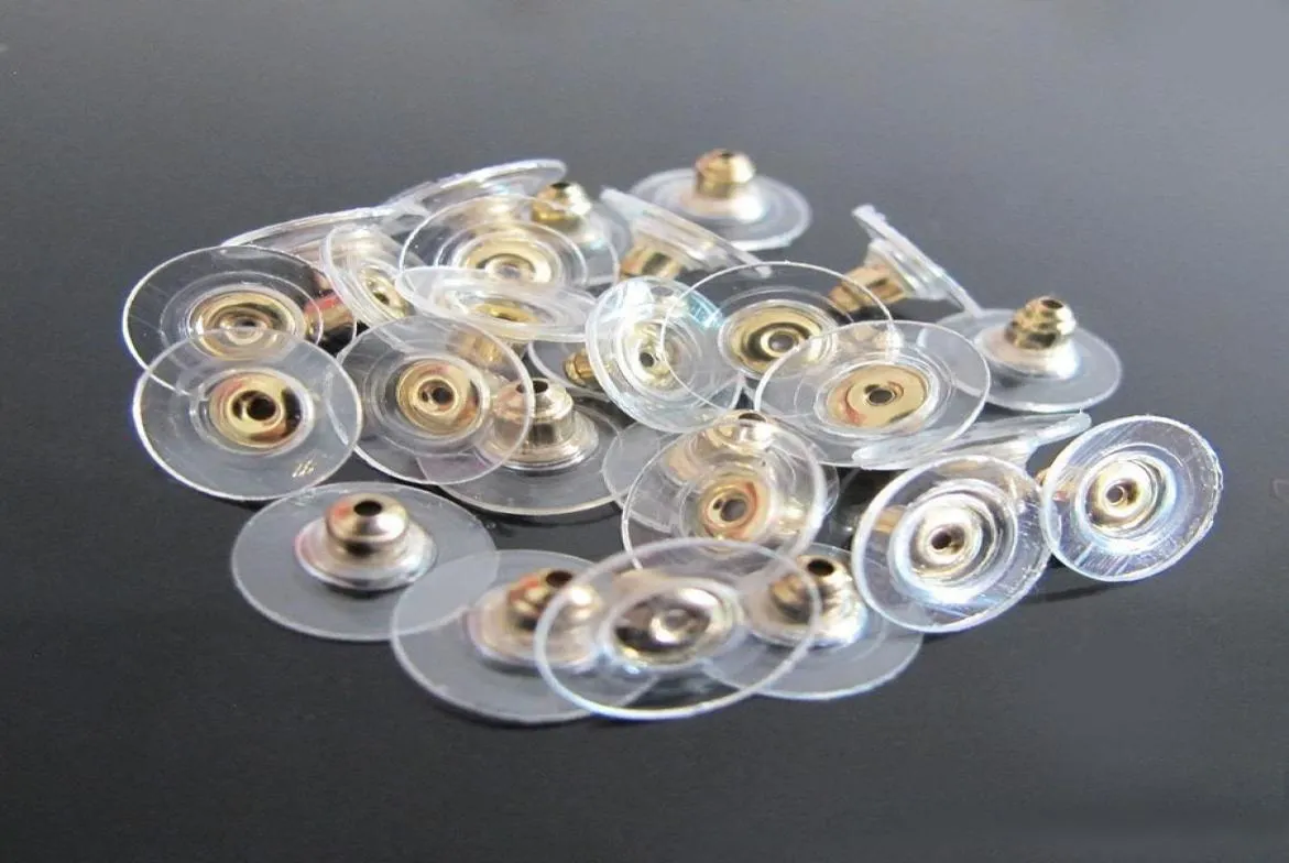 1000pcslot Gold Silber plattiert fliegende Scheibenform Ohrring -Rücken Stopper Earnuts Ohrring Plugs Legierung Finden Schmuckzubehör CO5268769