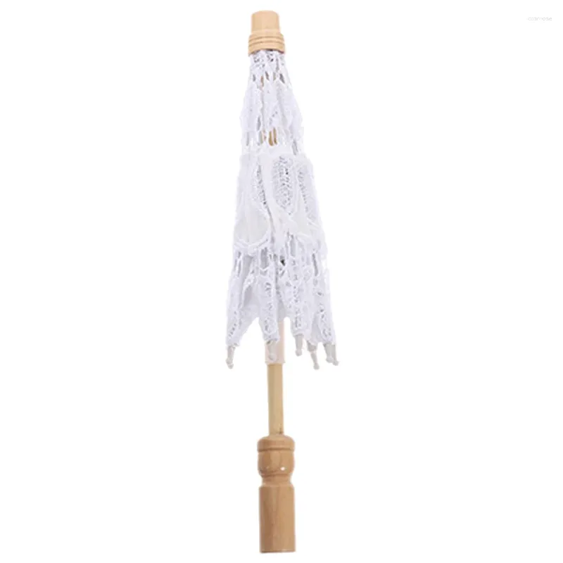 Regenschirme Spitze Regenschirm Parasol Vintage Braut Hochzeit für Teeparty Dekorative Weißbraut