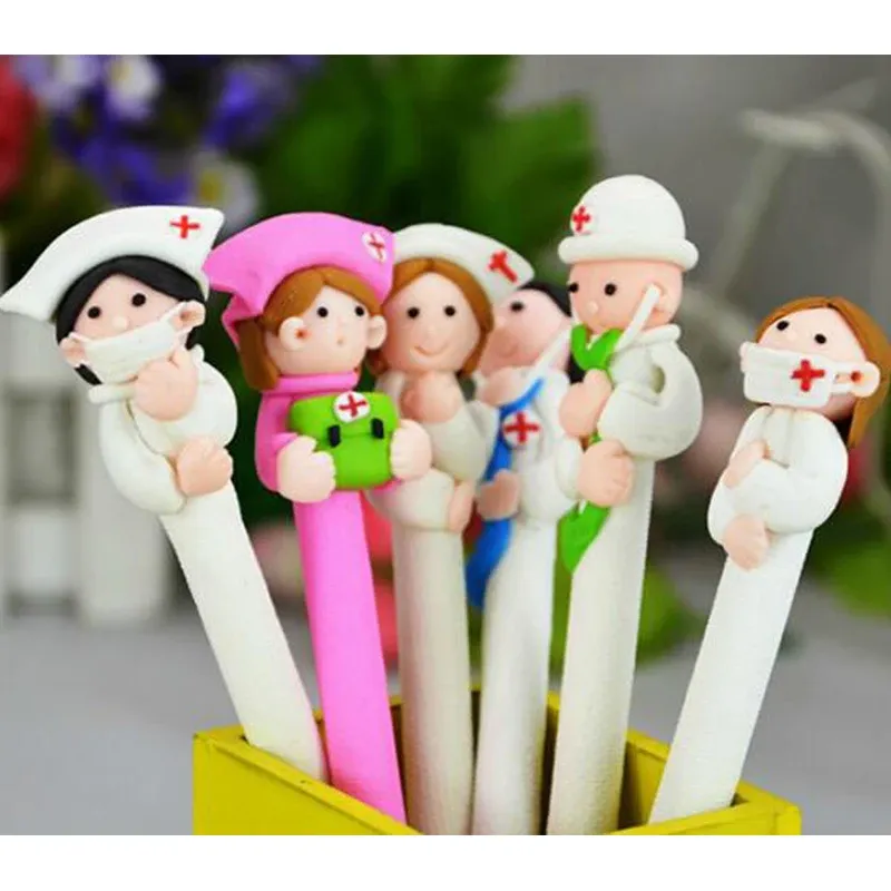 Pens 20pcs/lot Cute Medical Ballpoint Pen , Doctor and Nurse series ball pen as Writing Stationery