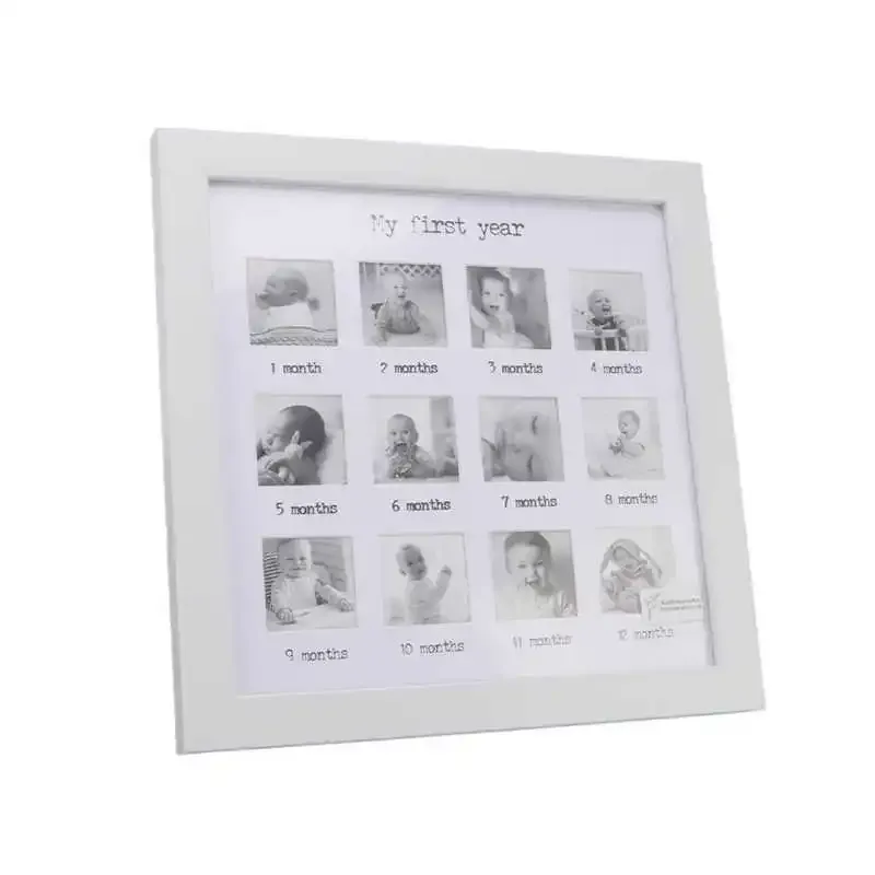 Albums Newborn Monthly Photo Frame Baby First Year Photo Frame 12 Months for Baby Growth Record