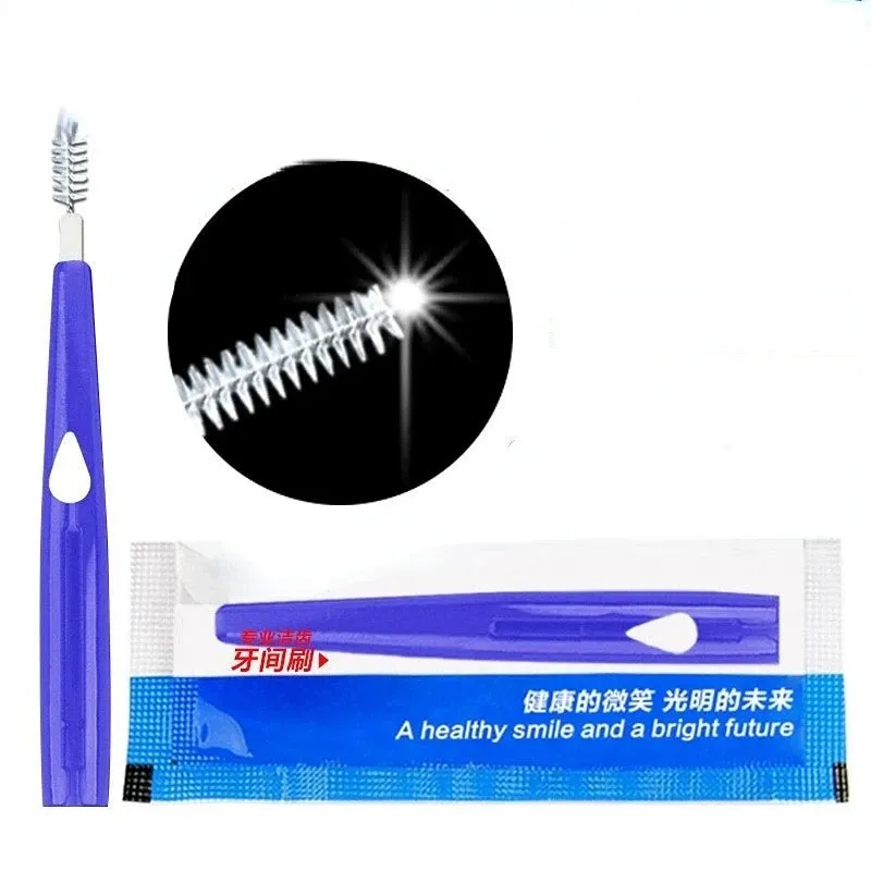2024 Brosse interdentaire Nettoyer entre la brosse à dents dents Nettoyage des outils oraux dentaire orthodontie portable 0,6-1,2 mm - pour interdentation