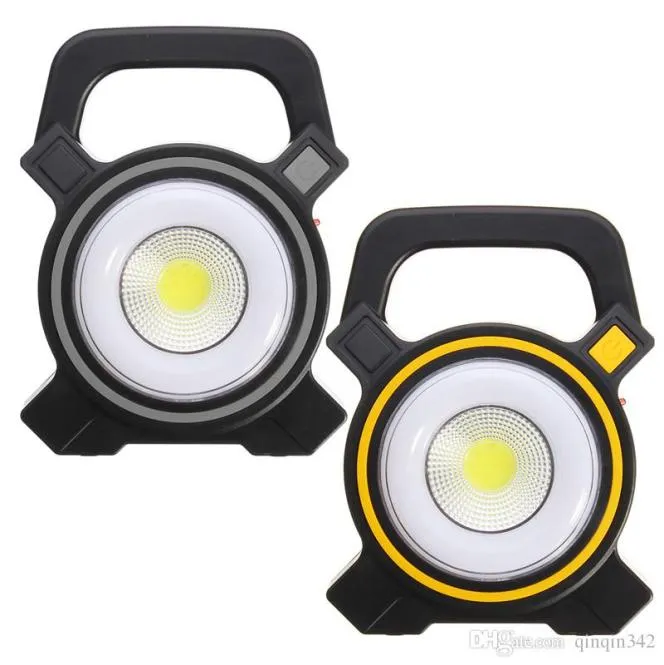 Lesmpes solaires lumineuses alimentées USB portables 30W LED LAND LANTERNS COB COB RECHARGable Light Light Outdoor Work Spot Lampe 2400LM8796310