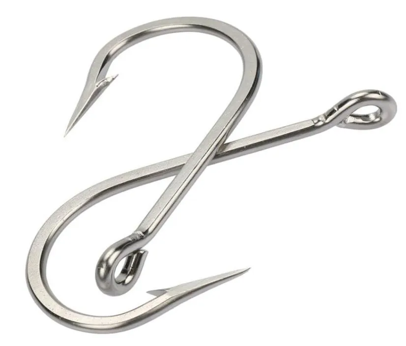 50st Fishing Hooks Saltvatten Stor jätte och alligatorkrokar extra starka 420 rostfritt stål fiskekrok6206284