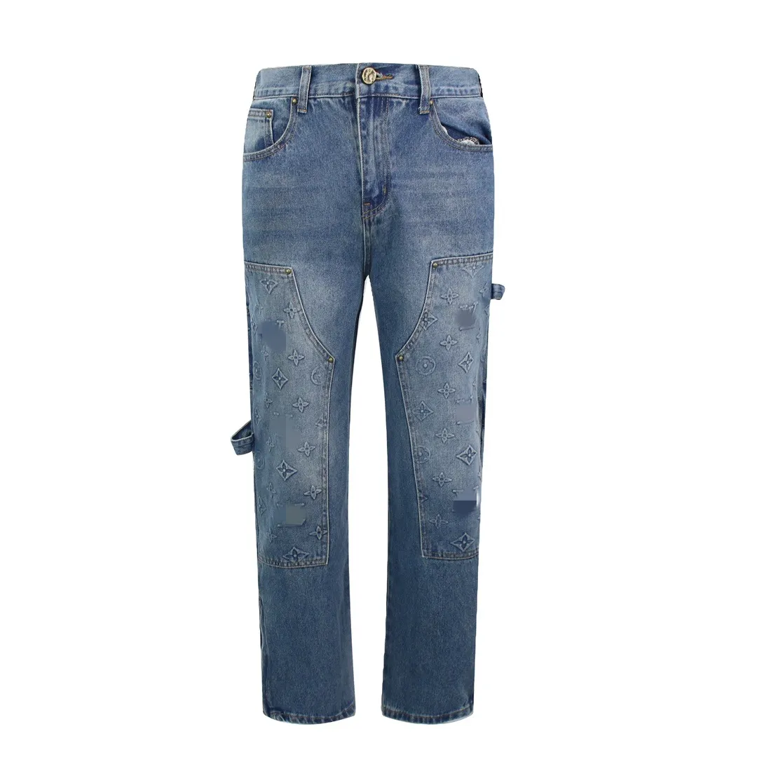 Новые джинсы High Street Jeans Blue Jeans Party Jeans Jeans Джинсы корейская версия джинсы высокие и атмосферные джинсы от известных брендов пляж