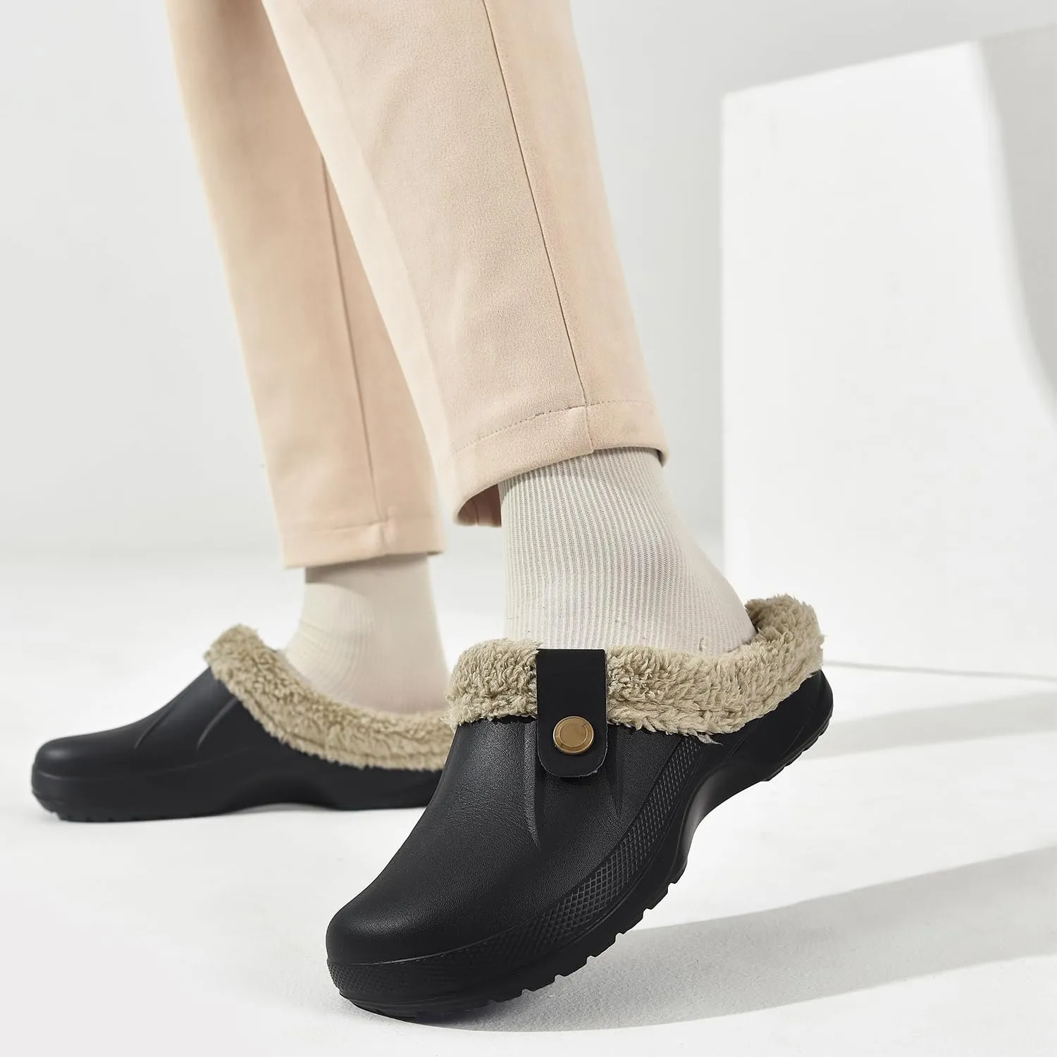 Bulk Winter Fuzzy Adda Slippers For Men For Women And Men Classic Fur Lined Clogs Waterproof Indoor Warmth Soft Bedroom Shoes With EVA Garden Design At Only 13.07 DHgate.Com