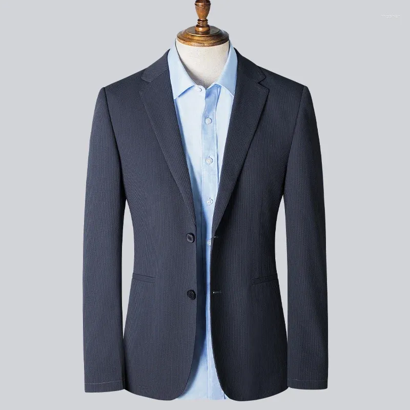 Men's Suits 2024 Business Leisure Suit Jacket Fashion Matching High-end Handsome Slim Single Top Middle-aged Thin