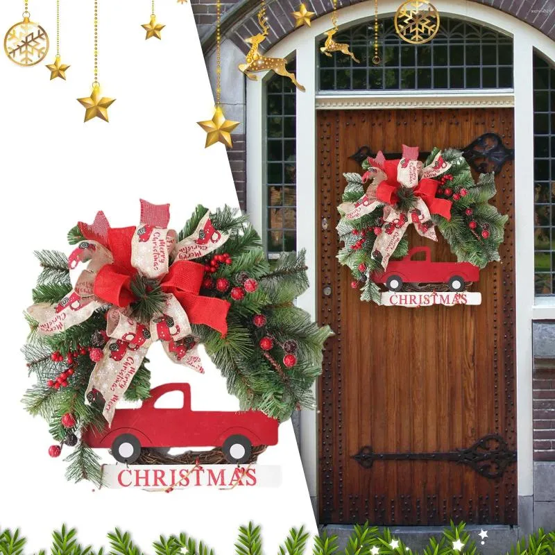 Decorative Flowers Christmas Wreaths For The Front Door Red Truck Decorations Vintage Indoor Outdoor