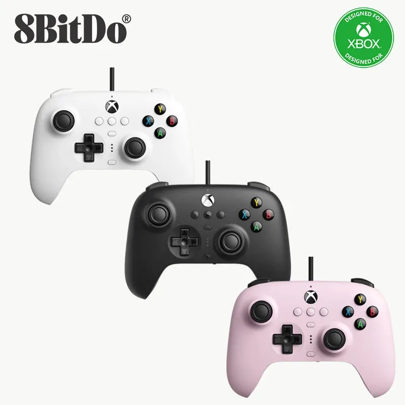 Gamepads 8bitdo Xbox Serisi Serisi S Xbox One Windows 10 11 için PC için Ultimate Wired Controller