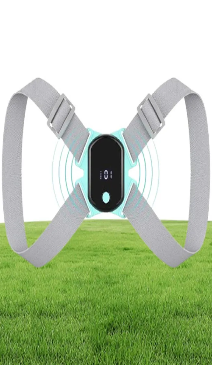 Back Support Posture Corrector Trainer med smart sensorvibration påminnelse rakare stag för vuxen9680452