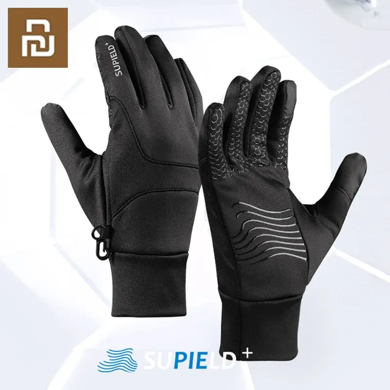 Accessori YouPin Supera Airgel Calfato impermeabile esterno Guanti touchscreen Glove ciclistico antivento Anti Slip Winter Warm Ski guanti