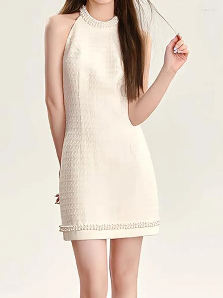 Elegant Petite Evening Dress - Pearl Collar Tweed Mini Vest Dress, Shop  Now! from Dhgate Basic & Casual Dresses - price 38.31