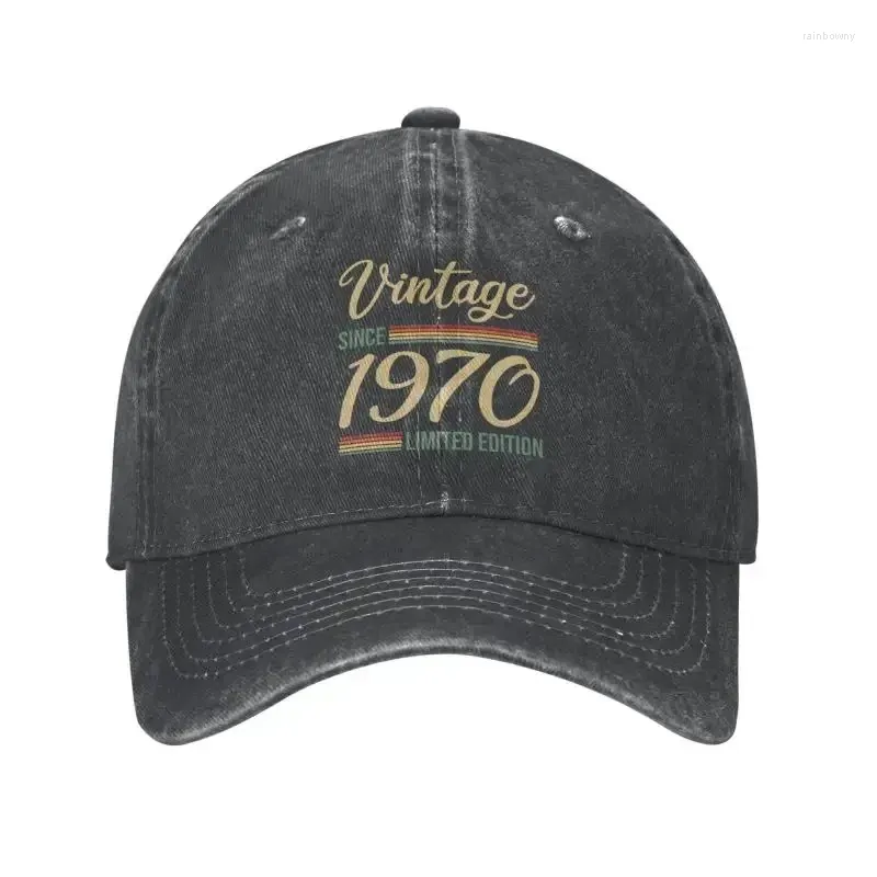 Ball Caps Fashion Cotton Vintage Depuis 1970 en édition limitée Baseball Cap Femmes Men personnalisés ajusté Unisexe Dad Hat Outdoor