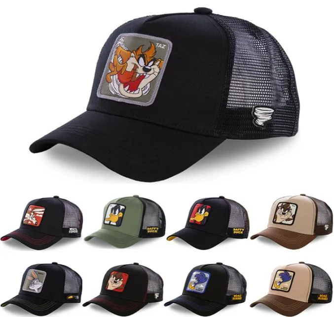 Daffy Coyote MH Snapback Taz Road Bunny Baseball Cap Regulowane kobiety mężczyźni anime kreskówka kapelusz kropka 19258561