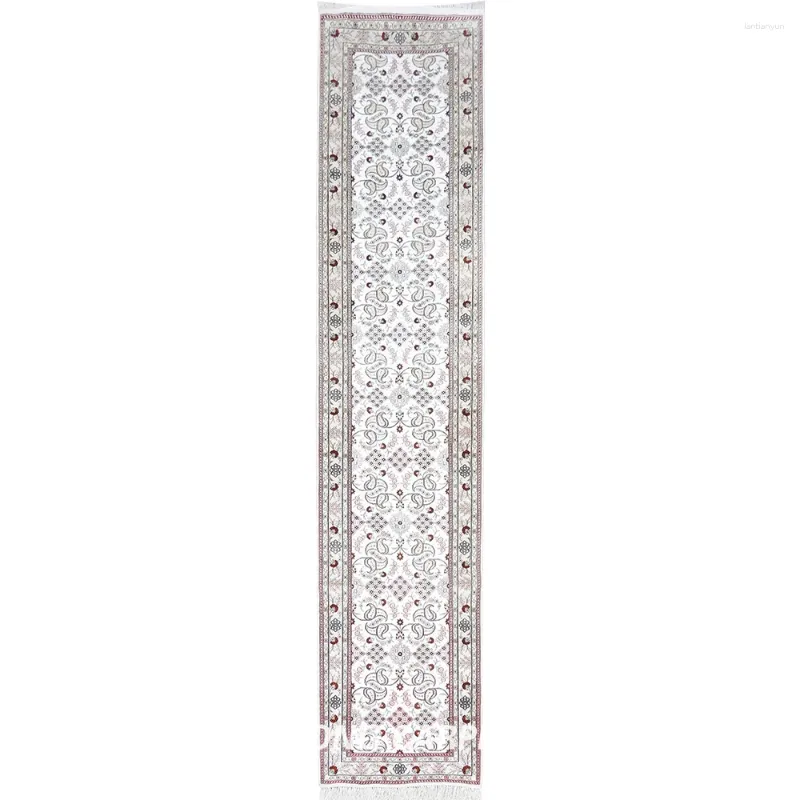 Carpets Yilong 2.5'x12' Handmade Silk Rugs Runners Hallway Contemporary Art Rug (YJH243AB)