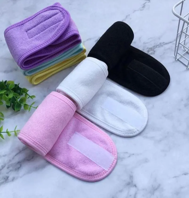 Tabilla para la cabeza de baño Bath Women Bandas cosméticas de lavado de la cara de la cabeza de la cabeza de la cabeza del turbante Spa Accesorios del salón 8 colores 209699052